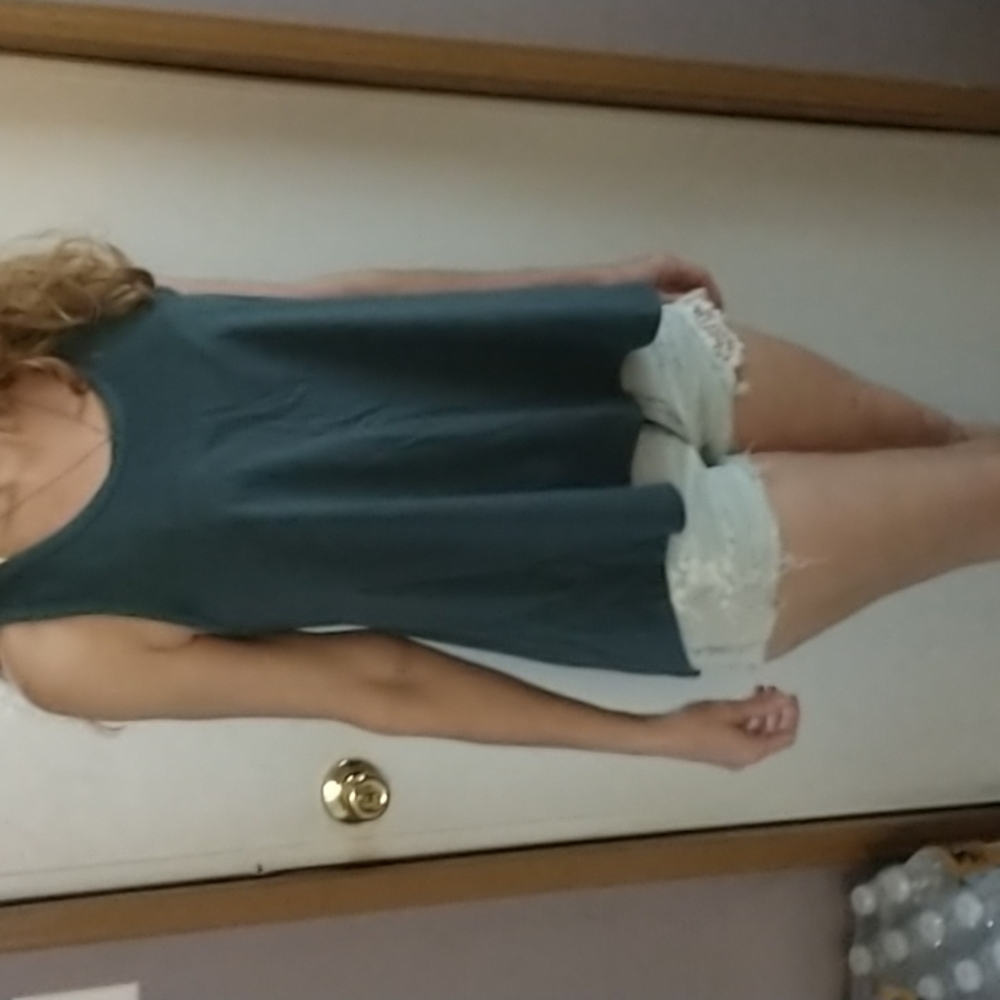 Rue 21 top with AEO shorts